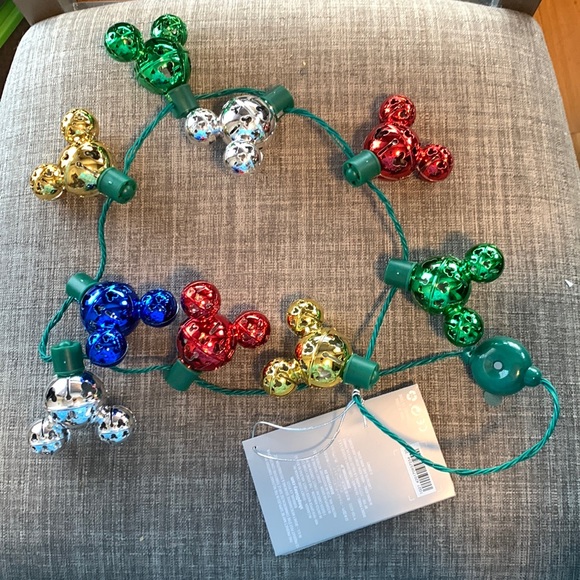 Disney Other - Disney Parks Mickey Mouse Jingle Bell Light Up necklace